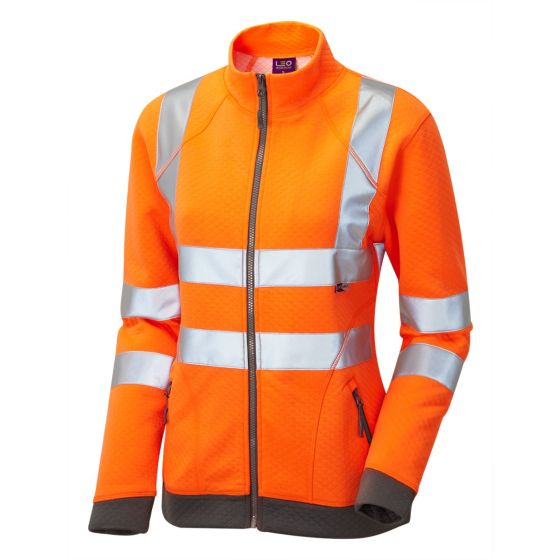 LEO SSL03-O Class 2 Women's Zipped Sweatshirt HOLLICOMBE